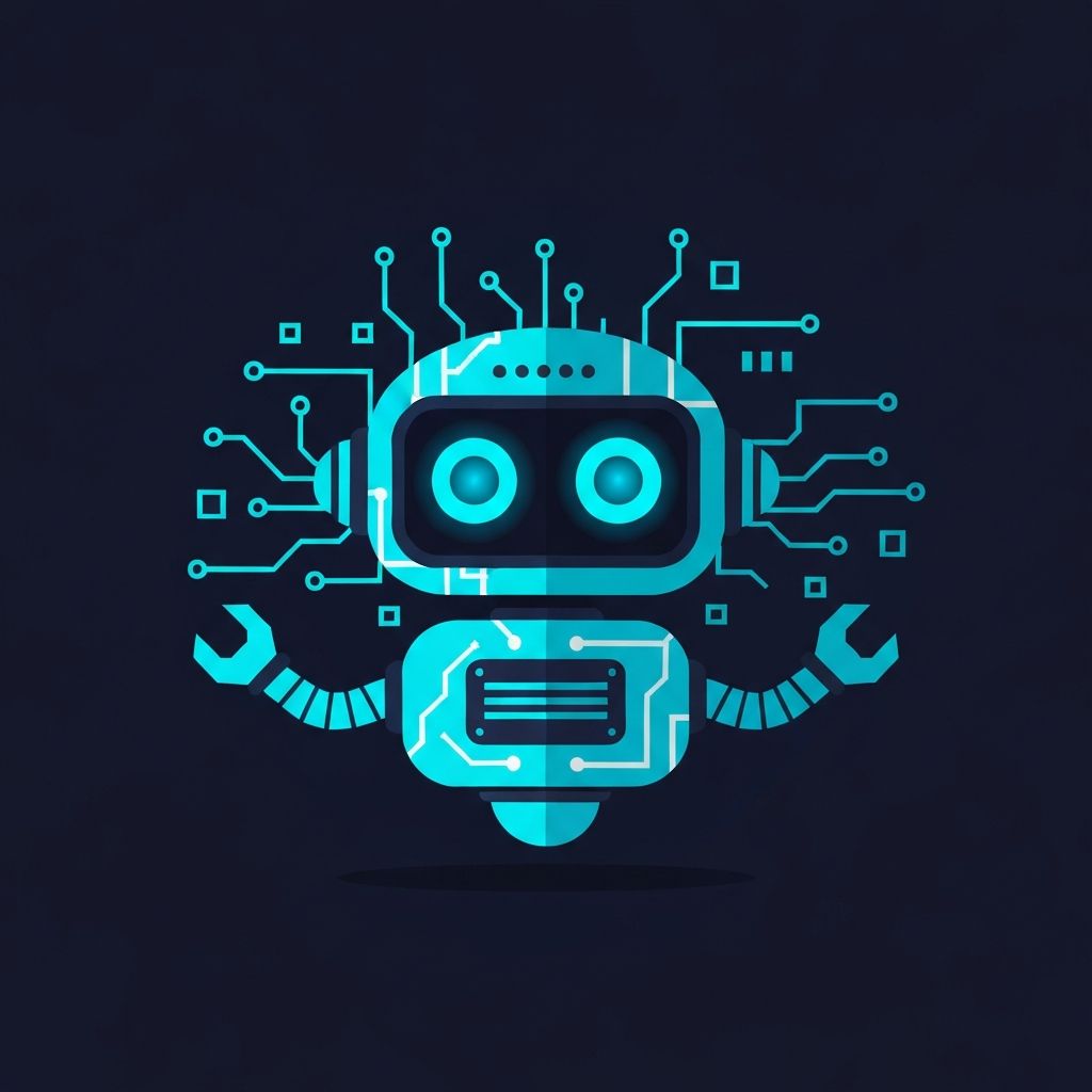 Robot educativo ilustración